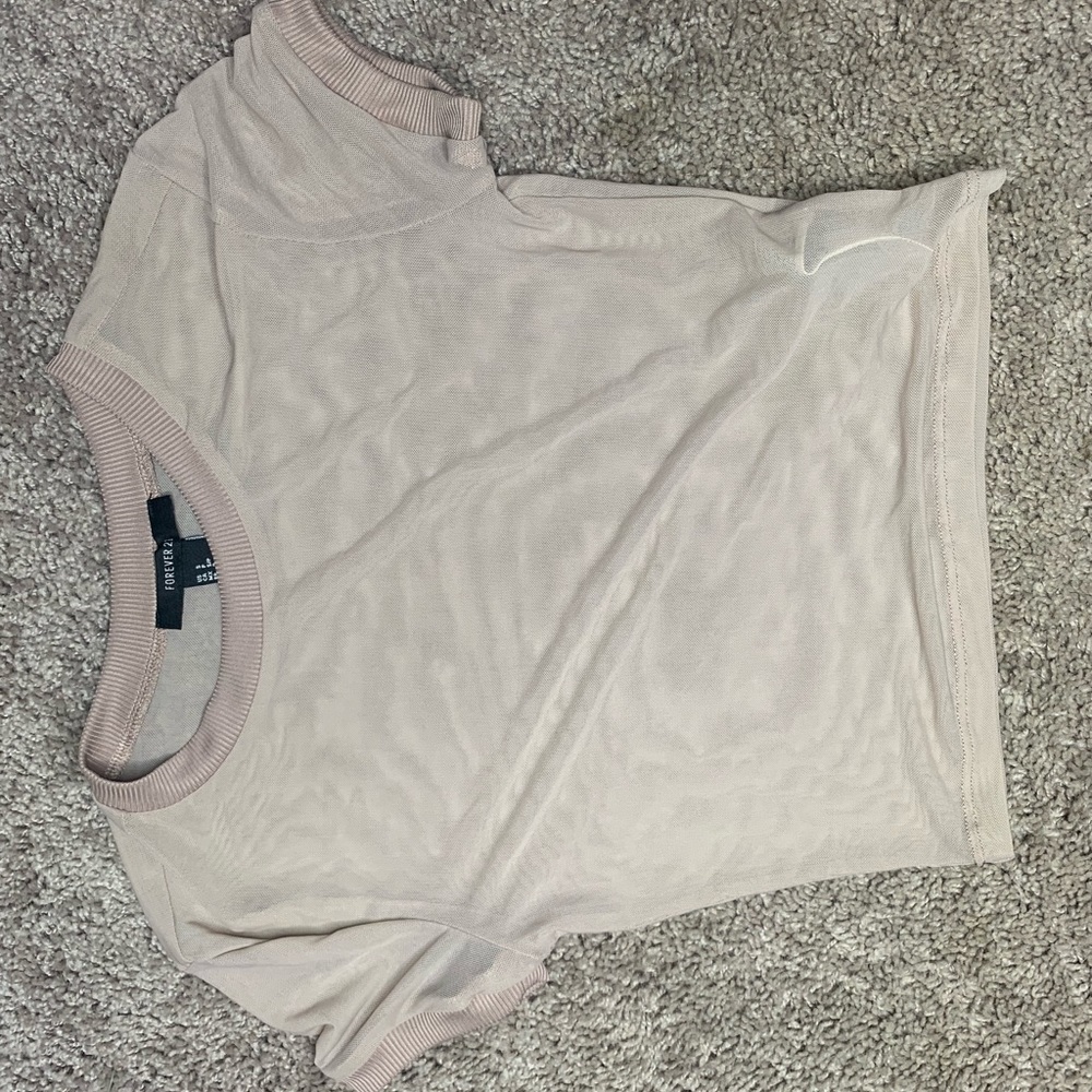 See-through crop top